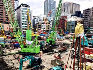 工事現場 はたらくくるま ショベルカー