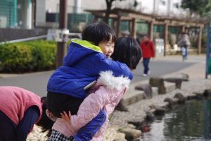 おんぶしてもらった