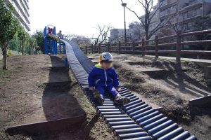 左右にローラーが付いている